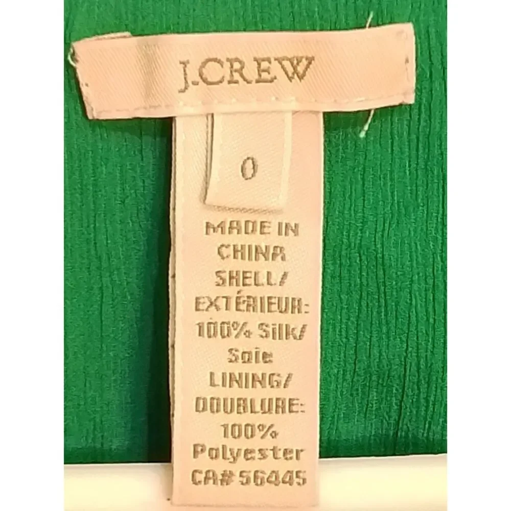 J. Crew ; Green blouse